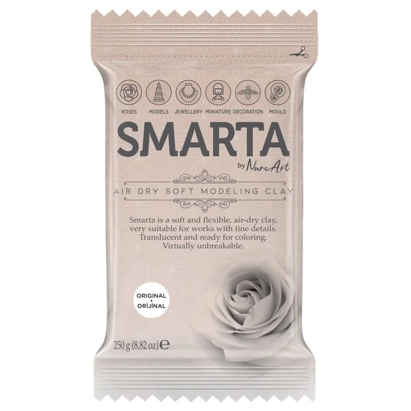 Nureart Smarta Havayla Kuruyan Modelleme Hamuru Orjinal 250 Gr
