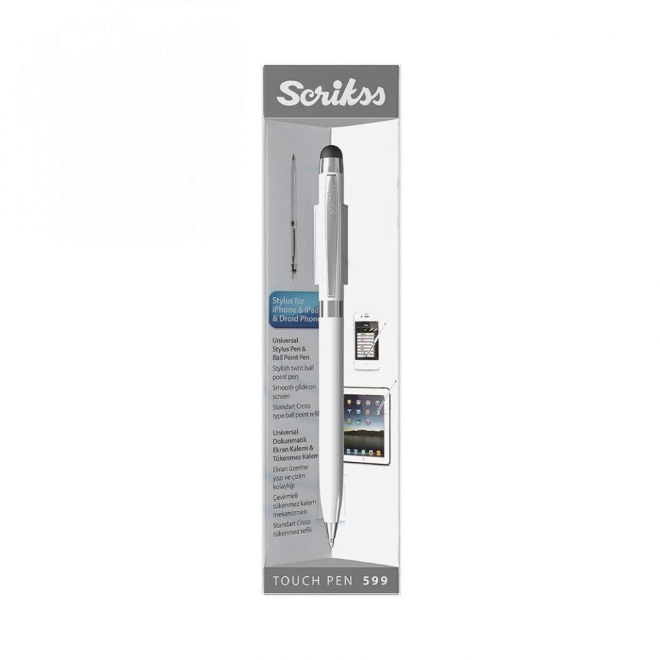 Scrikss 599 Touch Pen Tükenmez Kalem Stylus