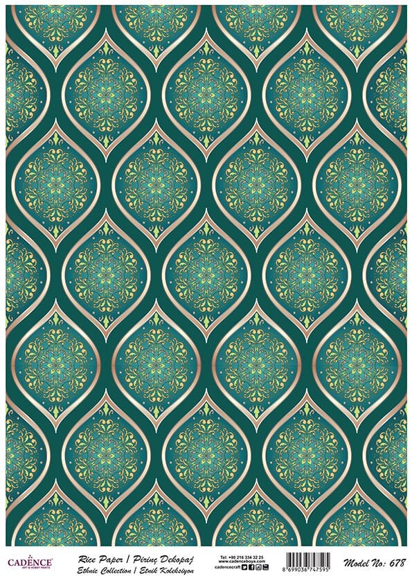 Cadence Pirinç Kağıt Model 678 30X42