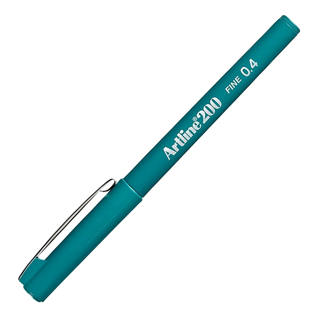 Artline 200N Fine Keçe Uçlu Yazı Kalemi Uç:0,4 Mm Koyu Yeşil