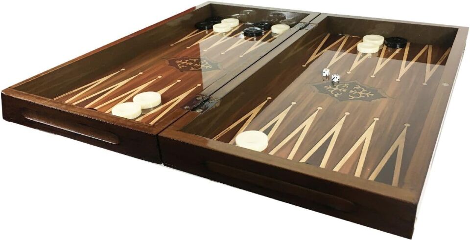 Star Antik Ceviz Tavla Takımı