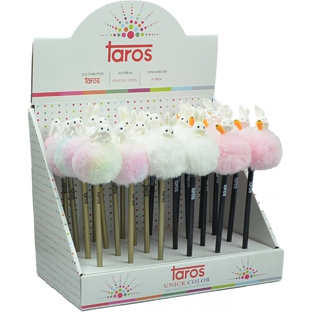 Taros Unick Color Tavşan Tepeli Pon Pon Kurşun Kalem