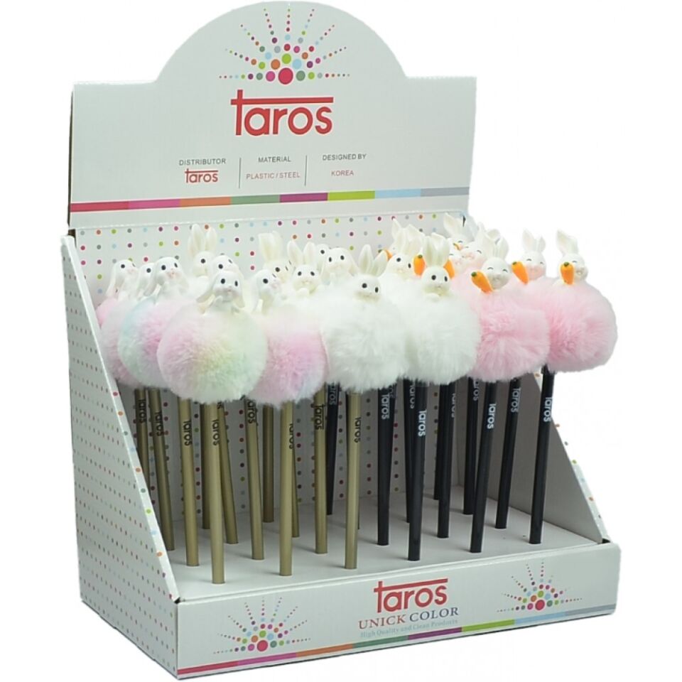 Taros Unick Color Tavşan Tepeli Pon Pon Kurşun Kalem