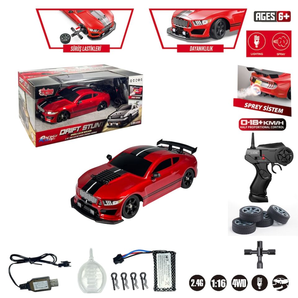 Uk 2.4G Şarjlı 1:16 4x4 Drift Araba