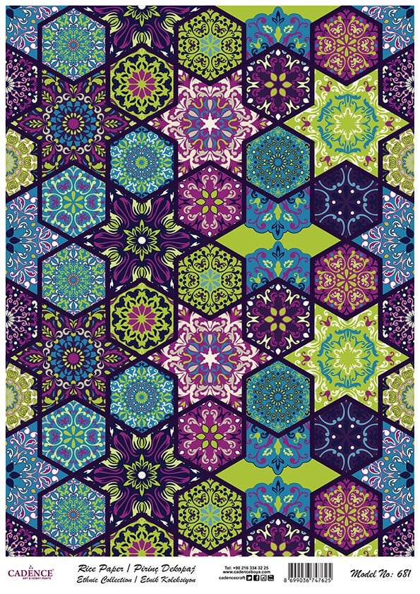 Cadence Pirinç Kağıt Model 681 30X42