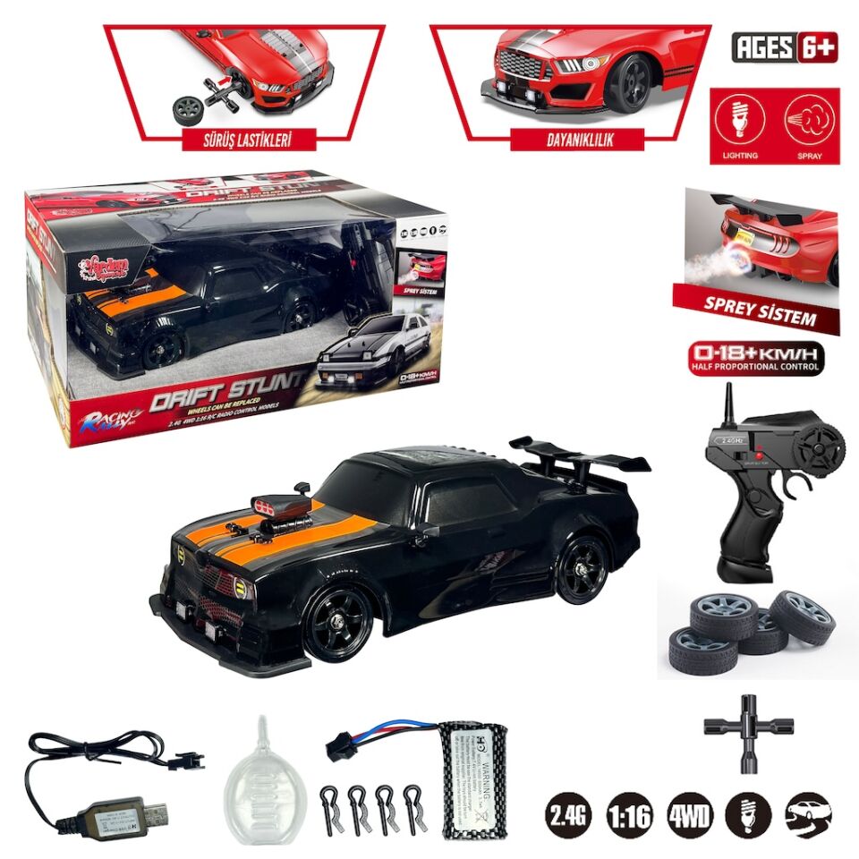 Uk 2.4G Şarjlı 1:16 4x4 Drıft Araba