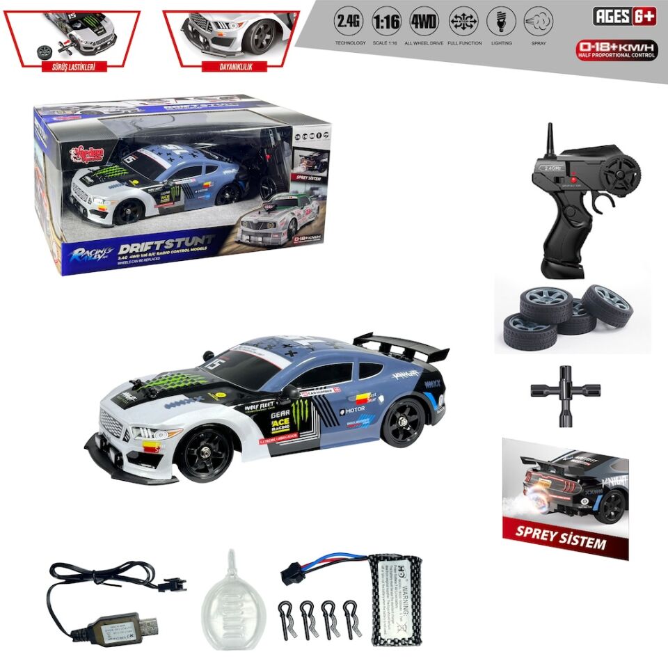 Uk 2.4G Şarjlı 1:16 4x4 Drift Araba