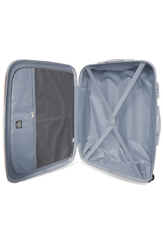 Yaygan Coral High Renkli Desenli Valiz NO2  Set 16813-2