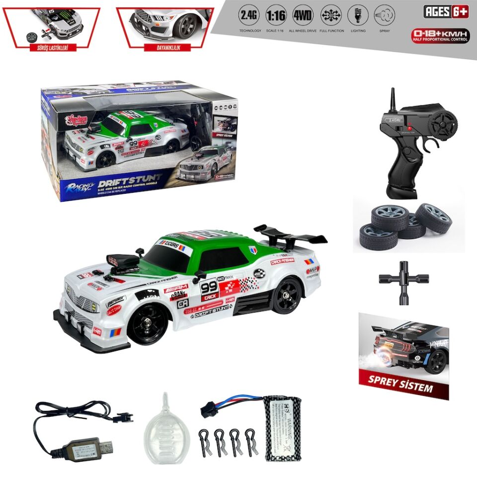 Uk 2.4G Şarjlı 1:16 4x4 Drift Araba