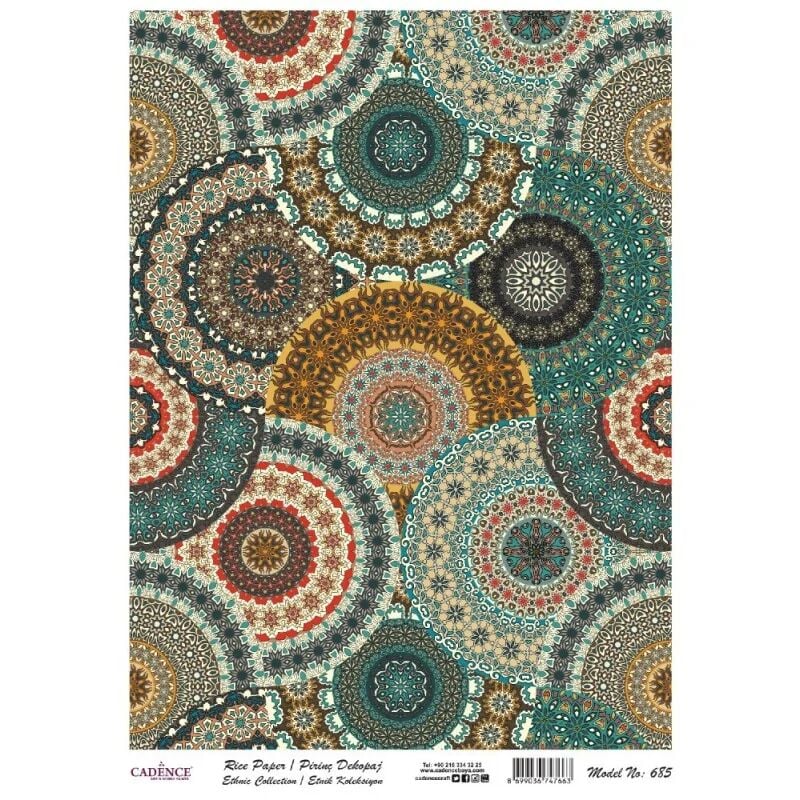 Cadence Pirinç Kağıt Etnik Seri Model 685 30x42