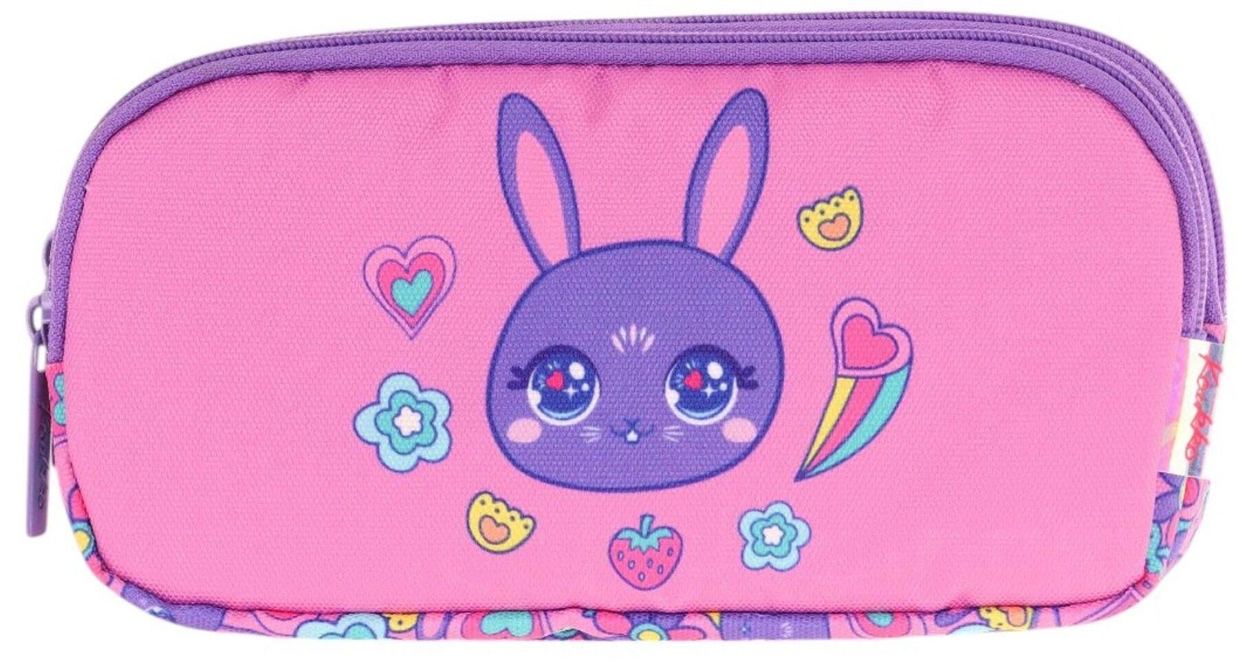 Kaukko Kids 3 Bölmeli Kalem Çantası Shıne Rabbit