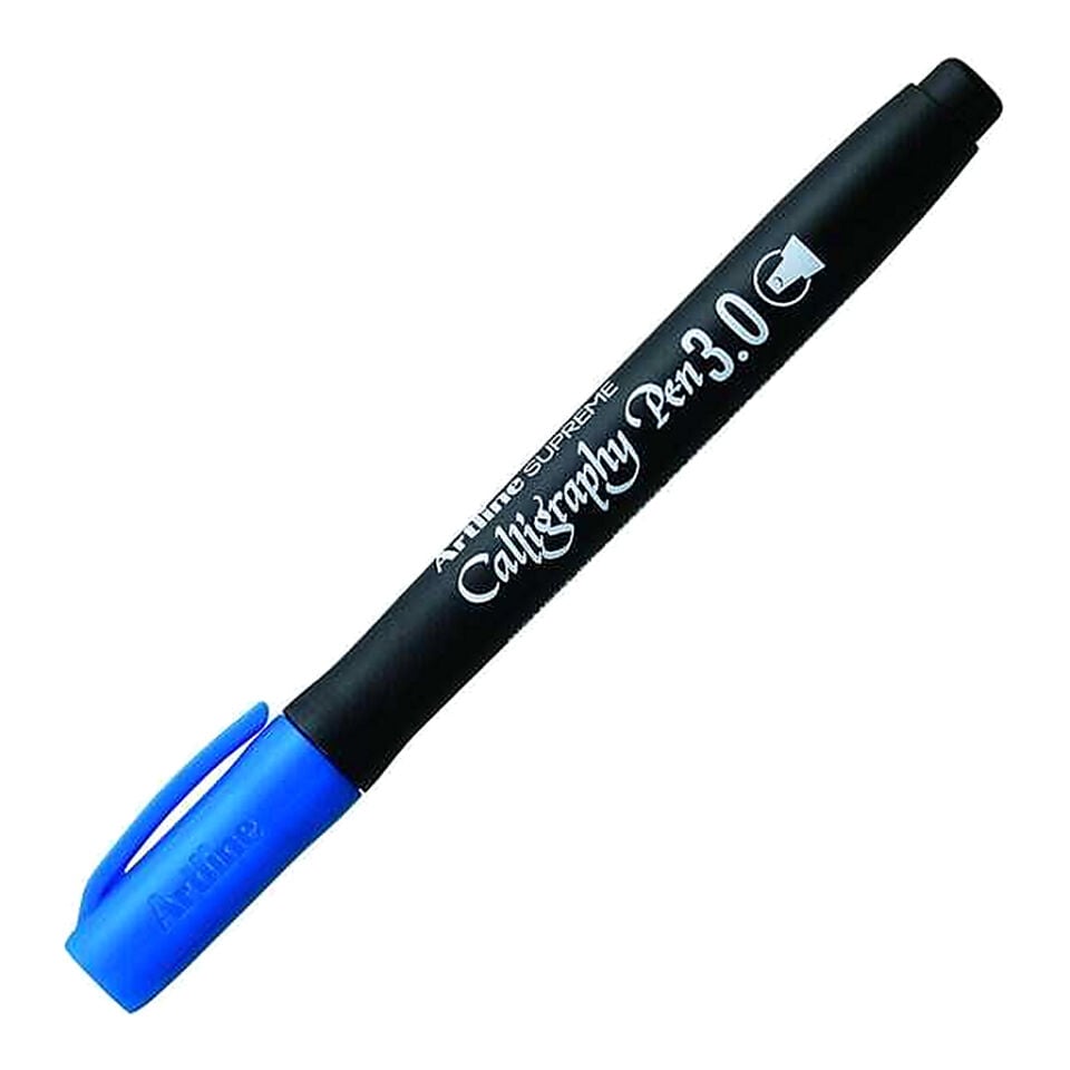 Artline Supreme Calligraphy Pen 3.0 Kaligrafi Kalemi Uç:3,0mm Mavi