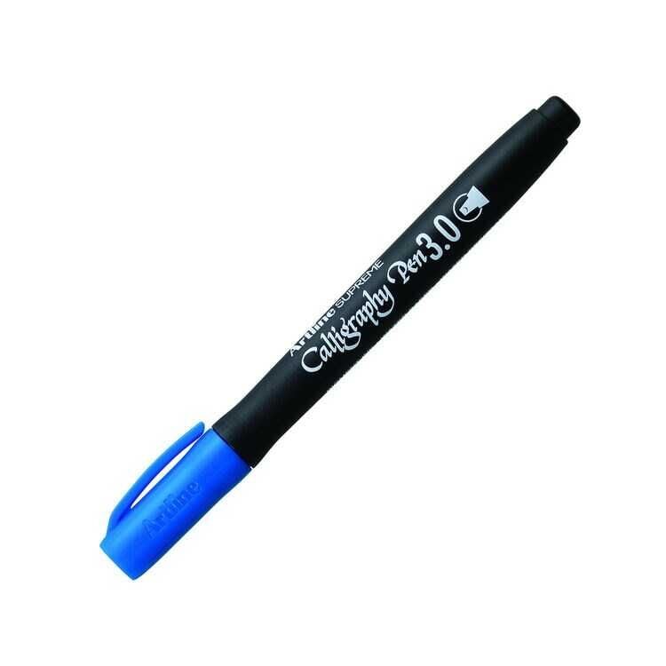 Artline Supreme Calligraphy Pen 3.0 Kaligrafi Kalemi Uç:3,0mm Mavi