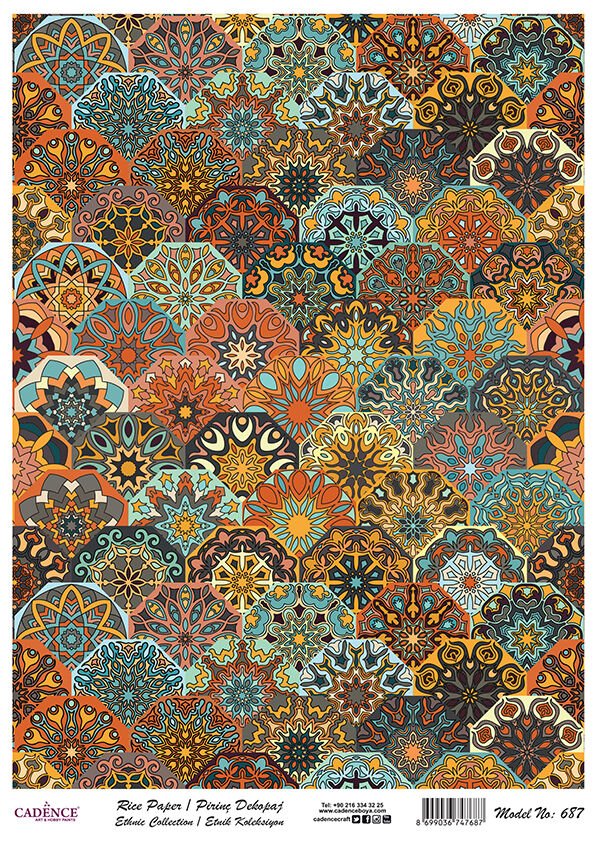 Cadence Pirinç Kağıt Model 687 30X42