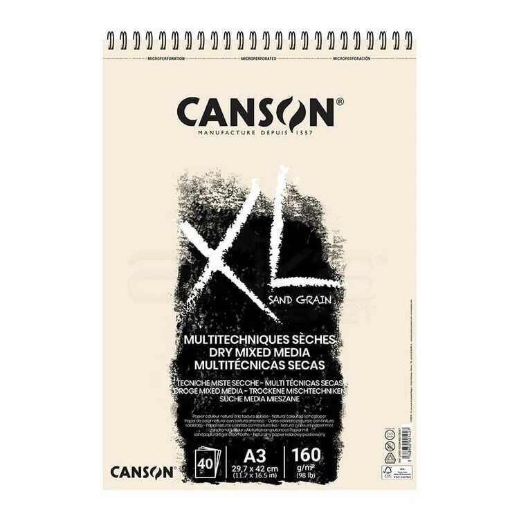 Canson Spp Can Xl Sand Grain Nat 40S A3 160 Gr