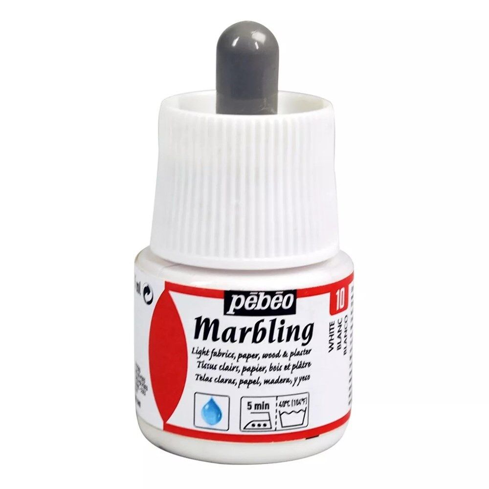 Pebeo Marblıng Ebru Boya 45 Ml Şişe White