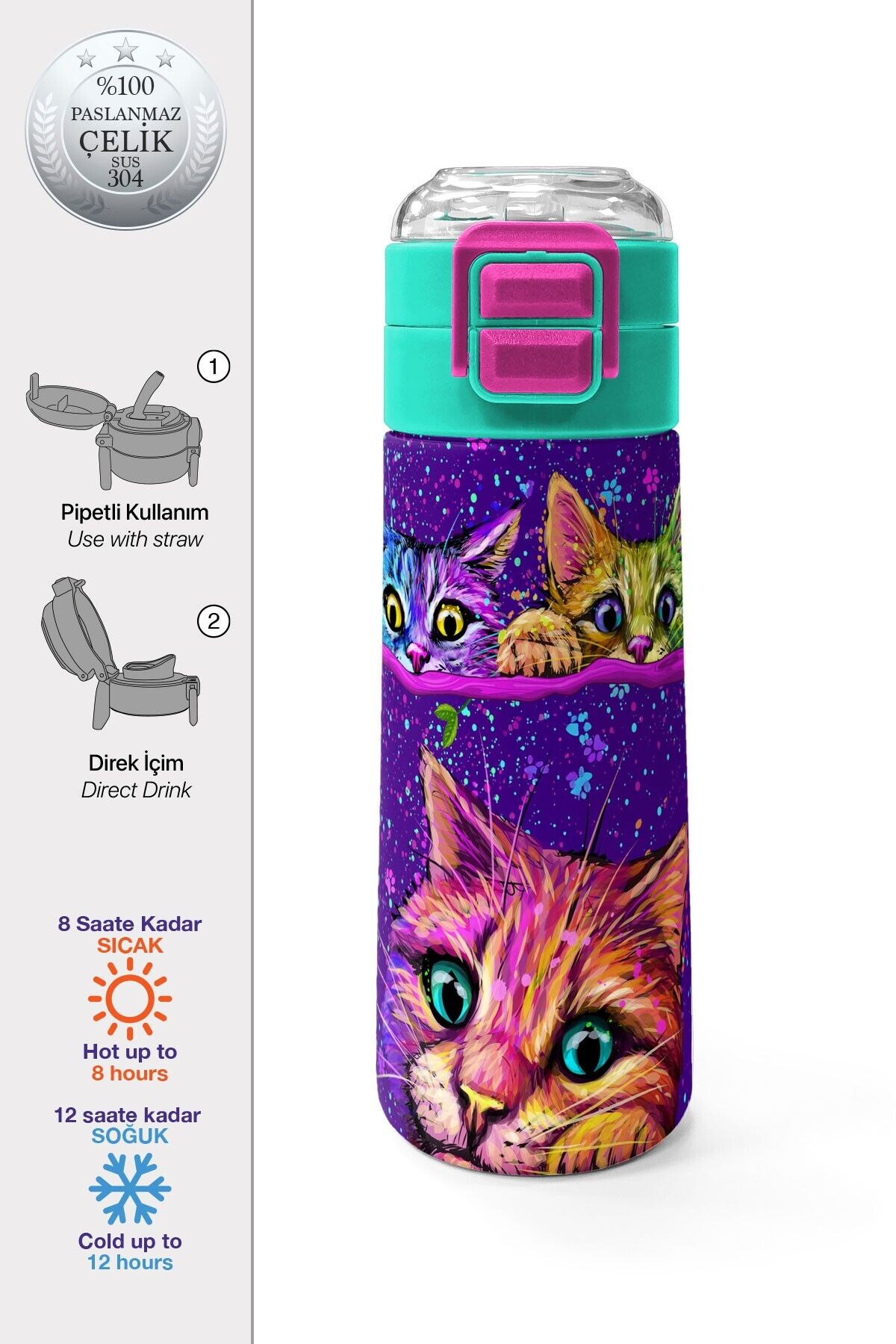 Yaygan Coral High Çelik Termos 500Ml 31939