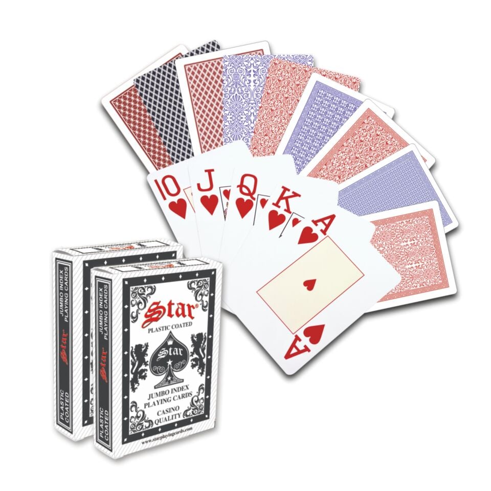 Star Black Jack Oyun Kağıdı Yarı Plastik