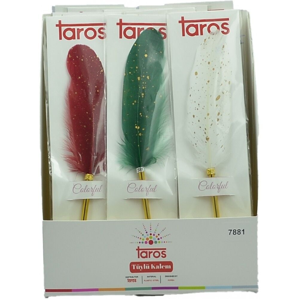 Taros Unick Color Vintage Dot Tüy Tükenmez Kalem