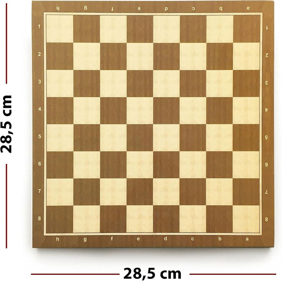 Star Satranç Sehpası Pol. Ceviz 29x29 Cm