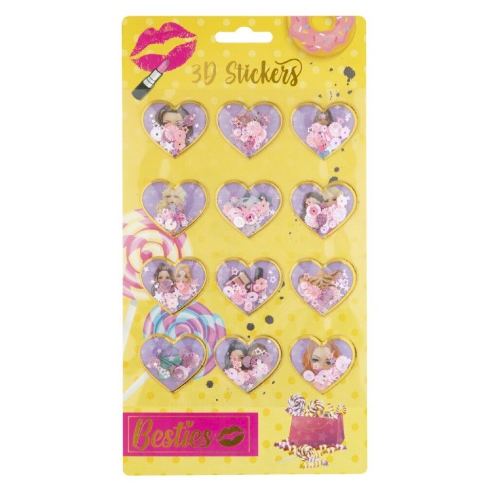 Taros Besties 3D Stickers With Glitters