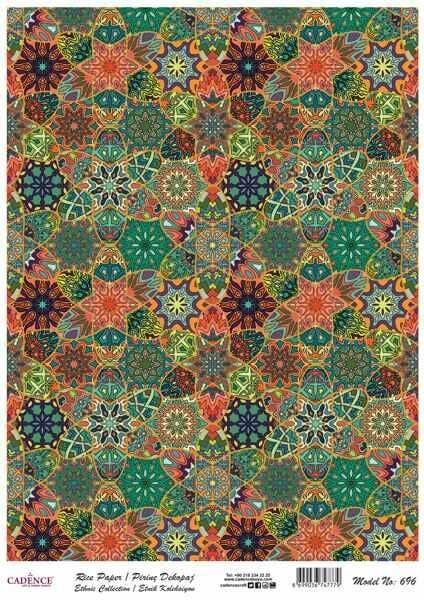 Cadence Pirinç Kağıt Etnik Seri Model 696 30x42