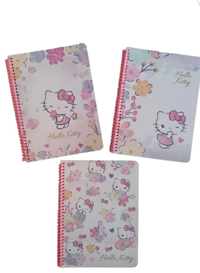 Keskin Defter Hello Kitty 16,5x22,5 Spiralli Karton Kapak 80 Yaprak Kareli