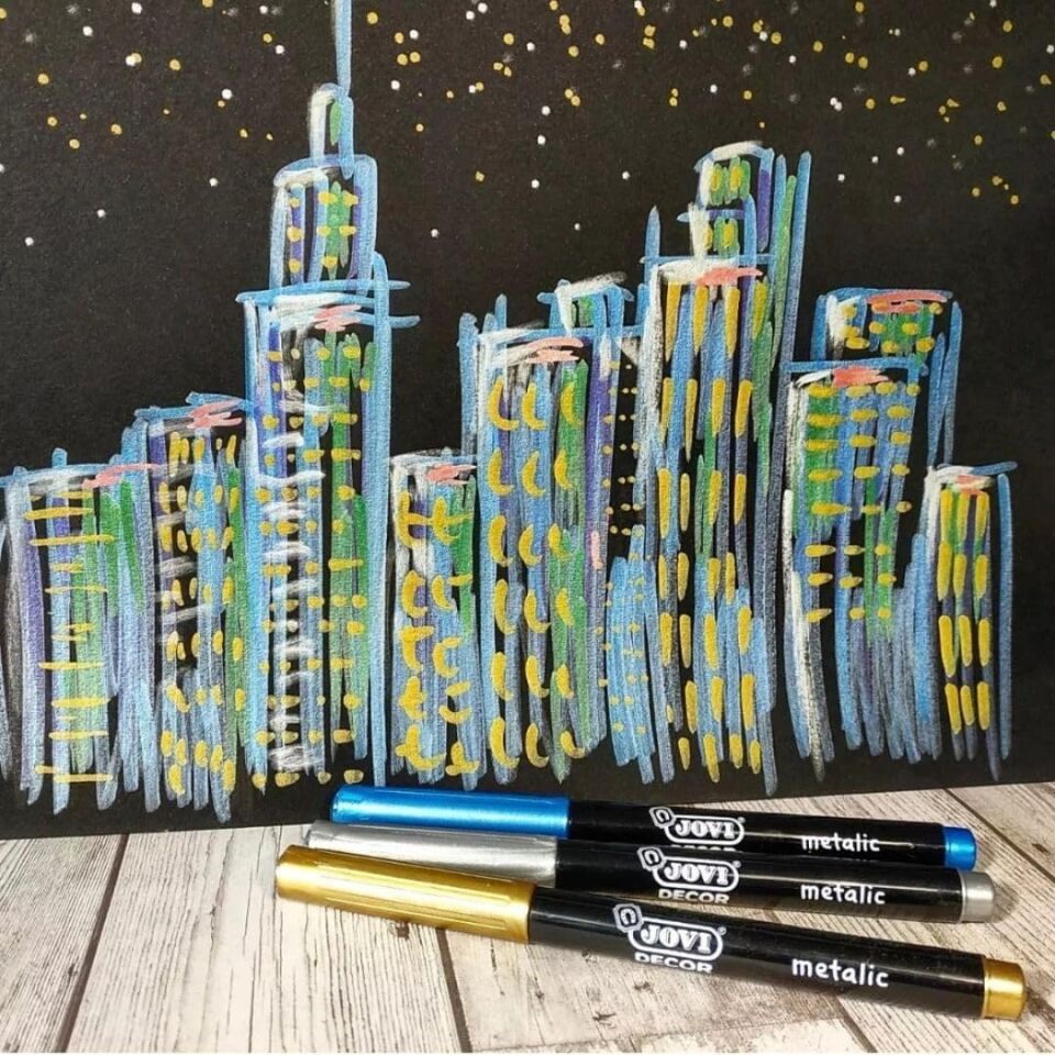 Jovi 1606M Decor Metalik Kalem 6 Renk