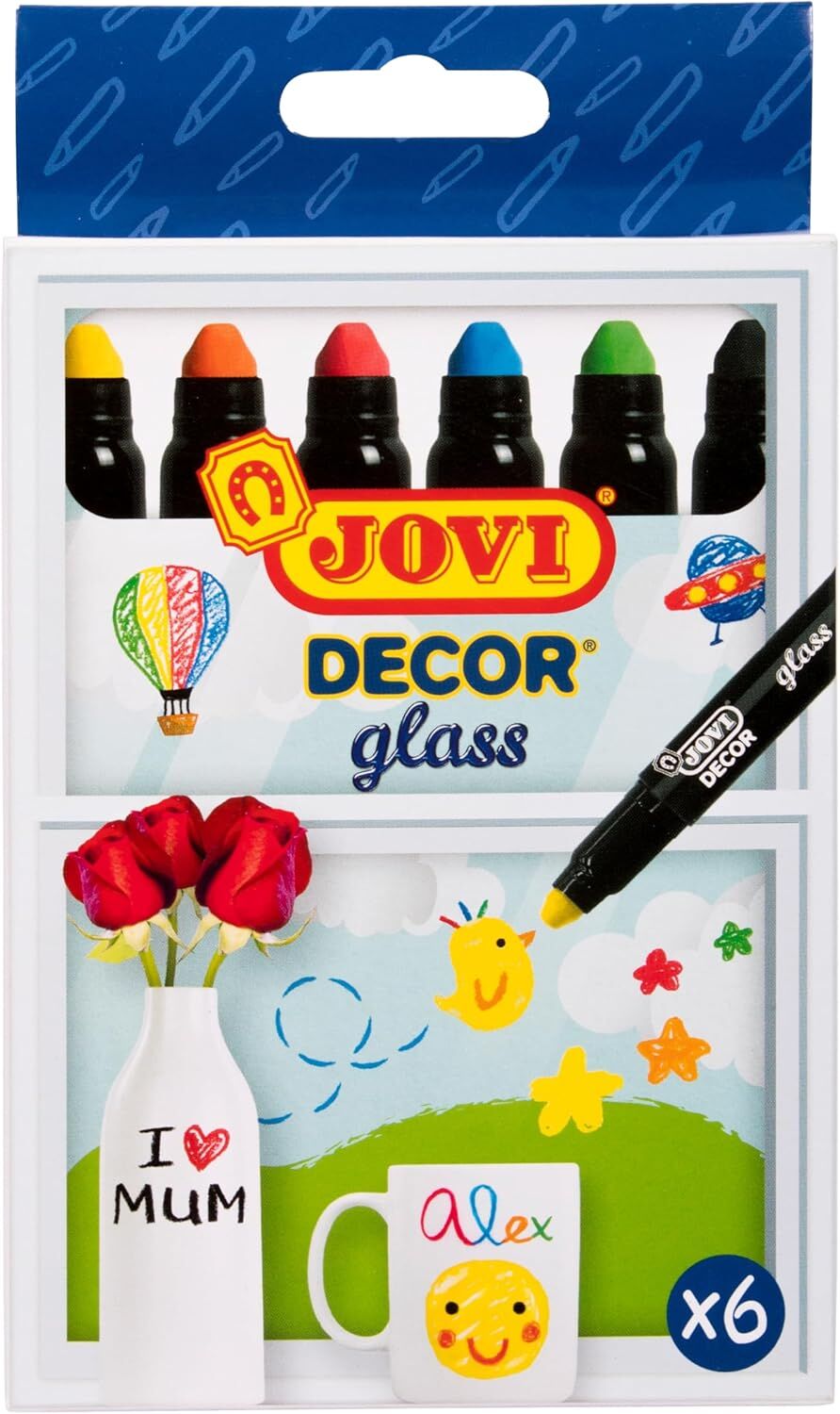 Jovi 1906 Decor Cam Kalemi 6 Renk