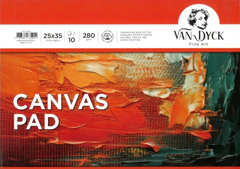 Van Dyck Kanvas Pad 25x35 10 Yaprak