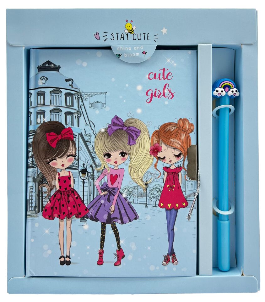 Taros Unick Color City Gırls Kallemli Kilitli Hatıra Defteri