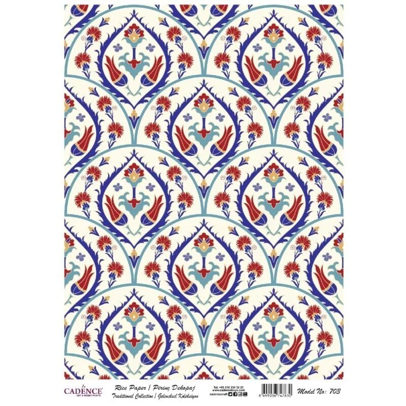 Cadence Pirinç Kağıt Geleneksel Seri Model 703 30x42