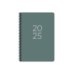 Keskin 2025-17x24 Spiralli Günlük Ajanda Yeşil
