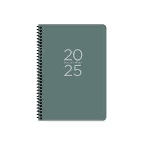 Keskin 2025-17x24 Spiralli Günlük Ajanda Yeşil