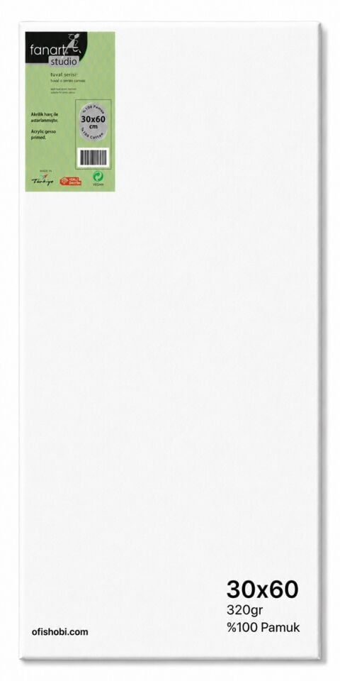 Fanart Studio Tuval %100 Pamuk 320 Gr 30x60 Cm