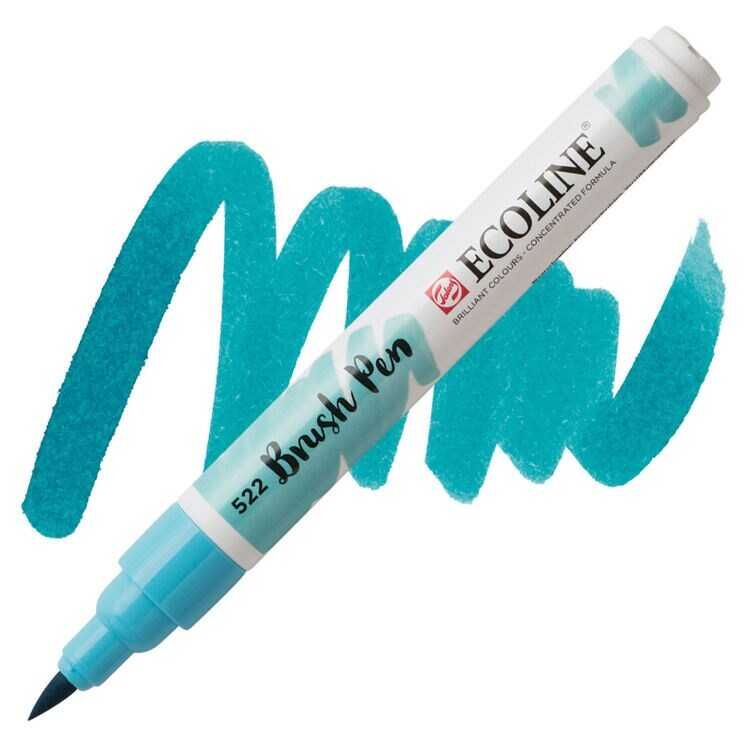 Ecoline Fırça Uçlu Kalem Turquise Blue