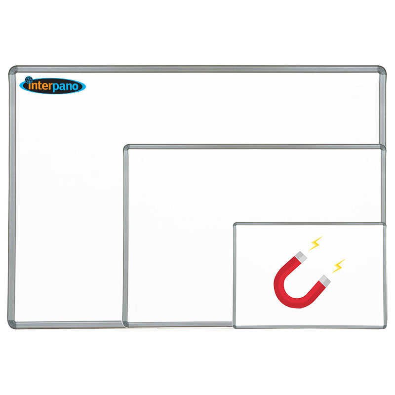 İnter 70x100 Alüminyum Çerçeve Manyetik Yüzeyli Duvara Monte Beyaz Yazı Tahtası
