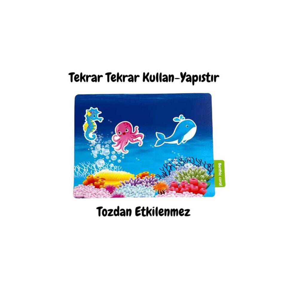 Lino Tekrar Tekrar Kullanılabilen Sticker Seaworld    