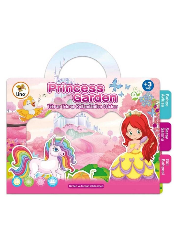 Lino Tekrar Tekrar Kullanılabilen Sticker Princess Garden    