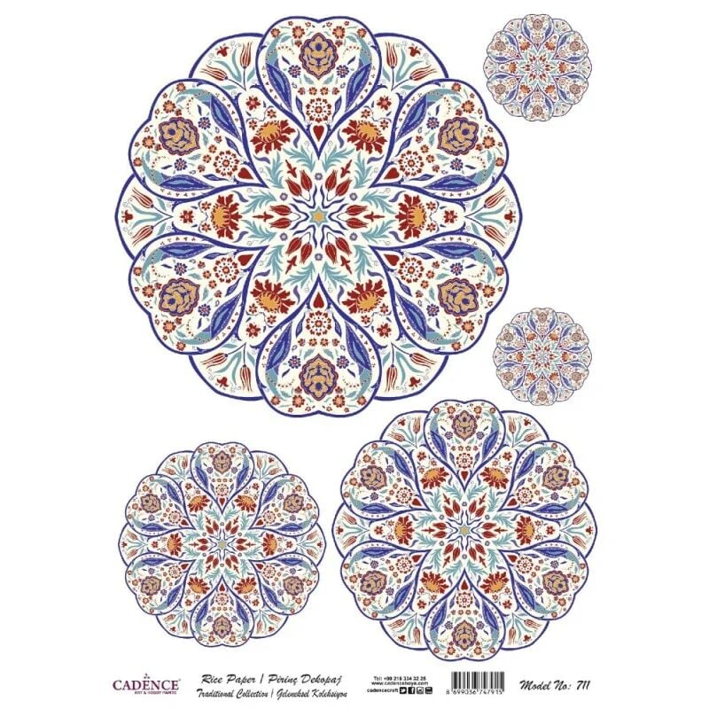 Cadence Pirinç Kağıt Geleneksel Seri Model 711 30x42
