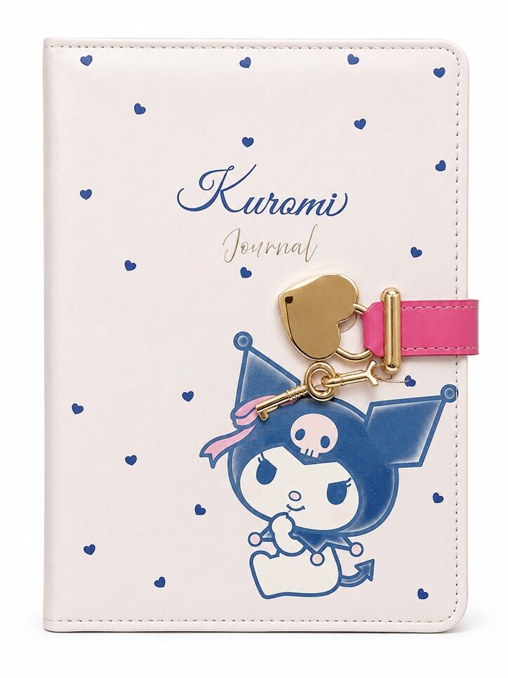 Victorias Journals Kuromi Hush Hush Kilitli Defter Kutulu 80 Gr 160 Yaprak Çizgili