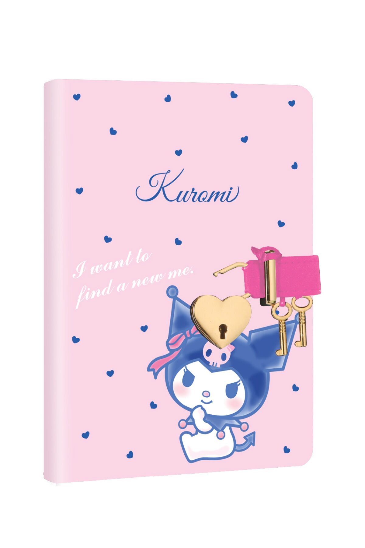 Victorias Journals Kuromi Hush Hush Kilitli Defter Kutulu 80 Gr 160 Yaprak Çizgili