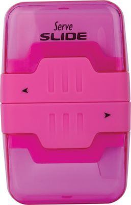 Serve Slıde Silgili Kalemtraş Pembe Tekli