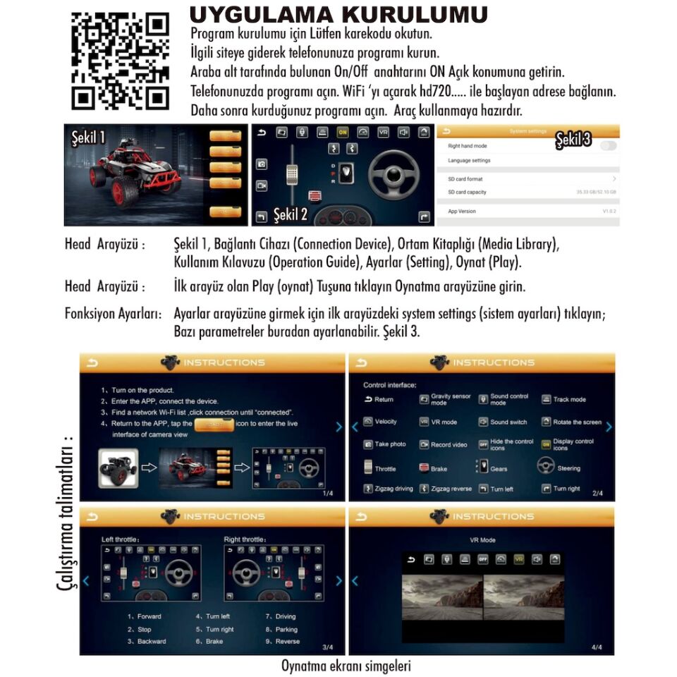 Kameralı Off Road Araba