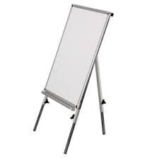 İnter 60x90 Alüminyum Çerçeve Manyetik Yüzeyli Teleskopik Ayaklı Beyaz Yazı Tahtası