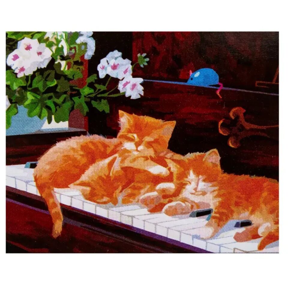 Güven Art St Petersburg Desenli Tuval 30x40 Cm Cats