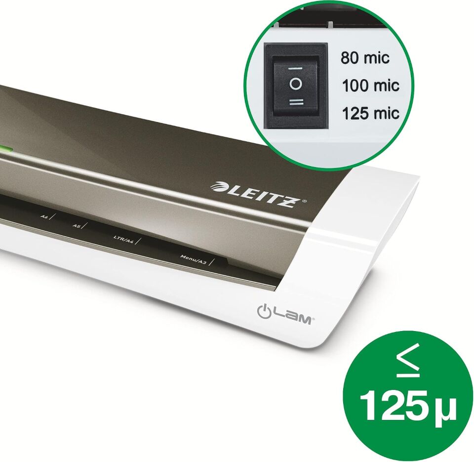 Leitz Laminasyon Makinası A3 Ilam Home L-7440 Gri