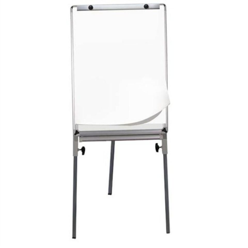 İnter 70x100 Alüminyum Çerçeve Laminant Yüzeyli Teleskopik Ayaklı Flip Chartlı Beyaz Yazı Tahtası