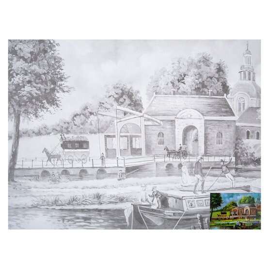 Güven Art St Petersburg Desenli Tuval 30x40 Cm By The River 141761