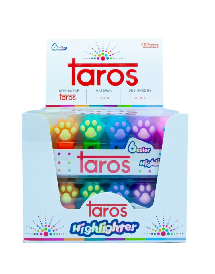 Taros Unick Color Pati 6 Lı Fosforlu Kalem